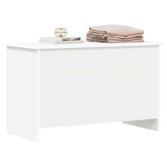 vidaXL Storage Chest White 80 x 40 x 50 cm Engineered Wood 3