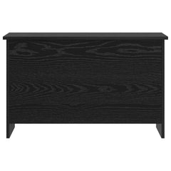 vidaXL Storage Chest Black Oak 80 x 40 x 50 cm Engineered Wood 6