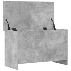 vidaXL Storage Chest Concrete Grey 80 x 40 x 50 cm Engineered Wood 5