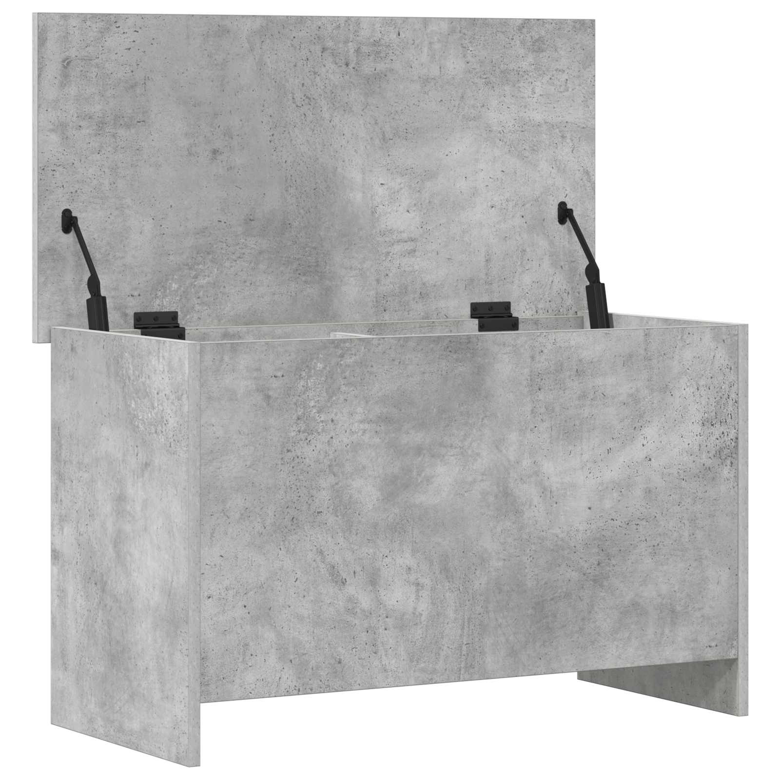 vidaXL Storage Chest Concrete Grey 80 x 40 x 50 cm Engineered Wood 5