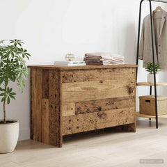 vidaXL Storage Chest Old Wood 80 x 40 x 50 cm Engineered Wood 4