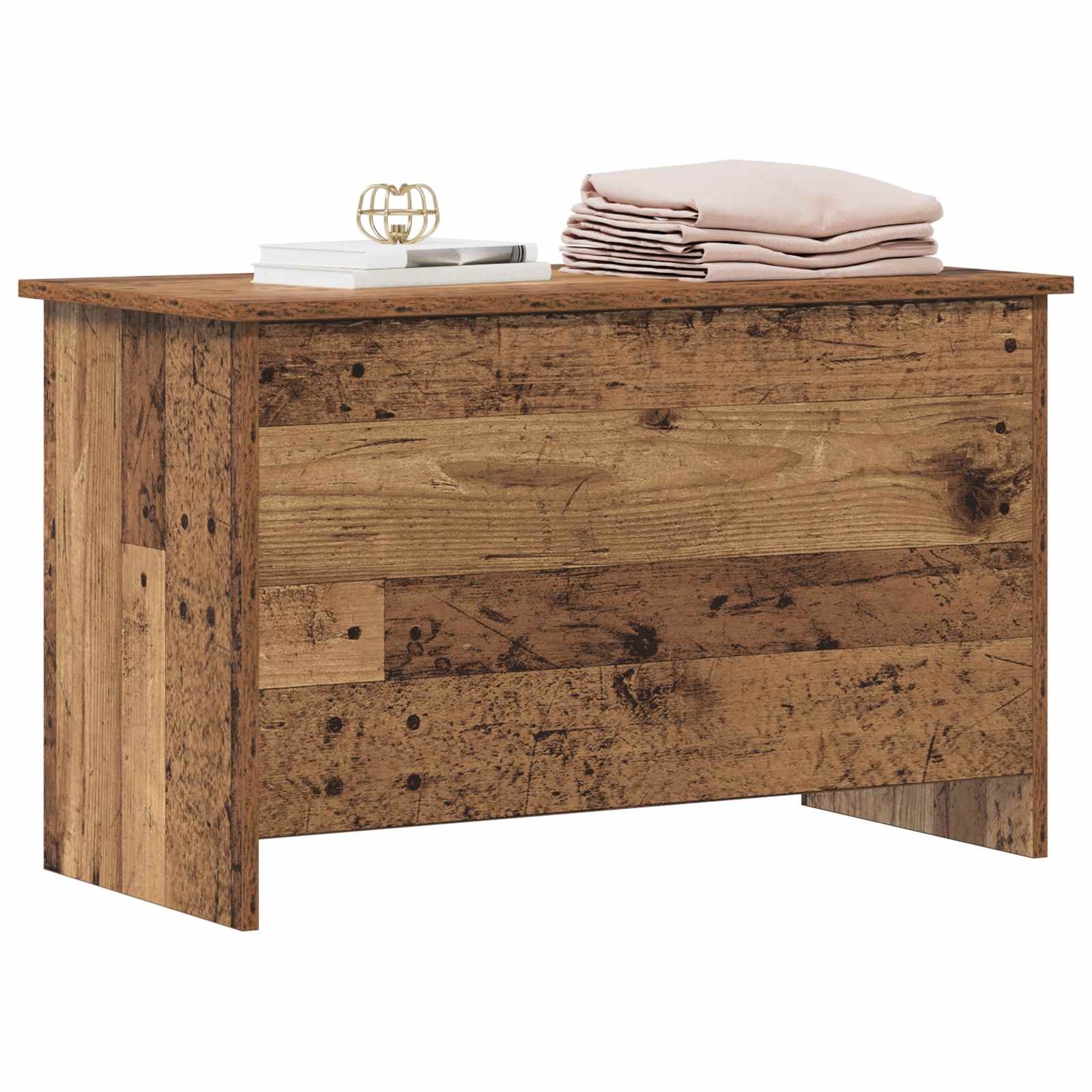 vidaXL Storage Chest Old Wood 80 x 40 x 50 cm Engineered Wood 3