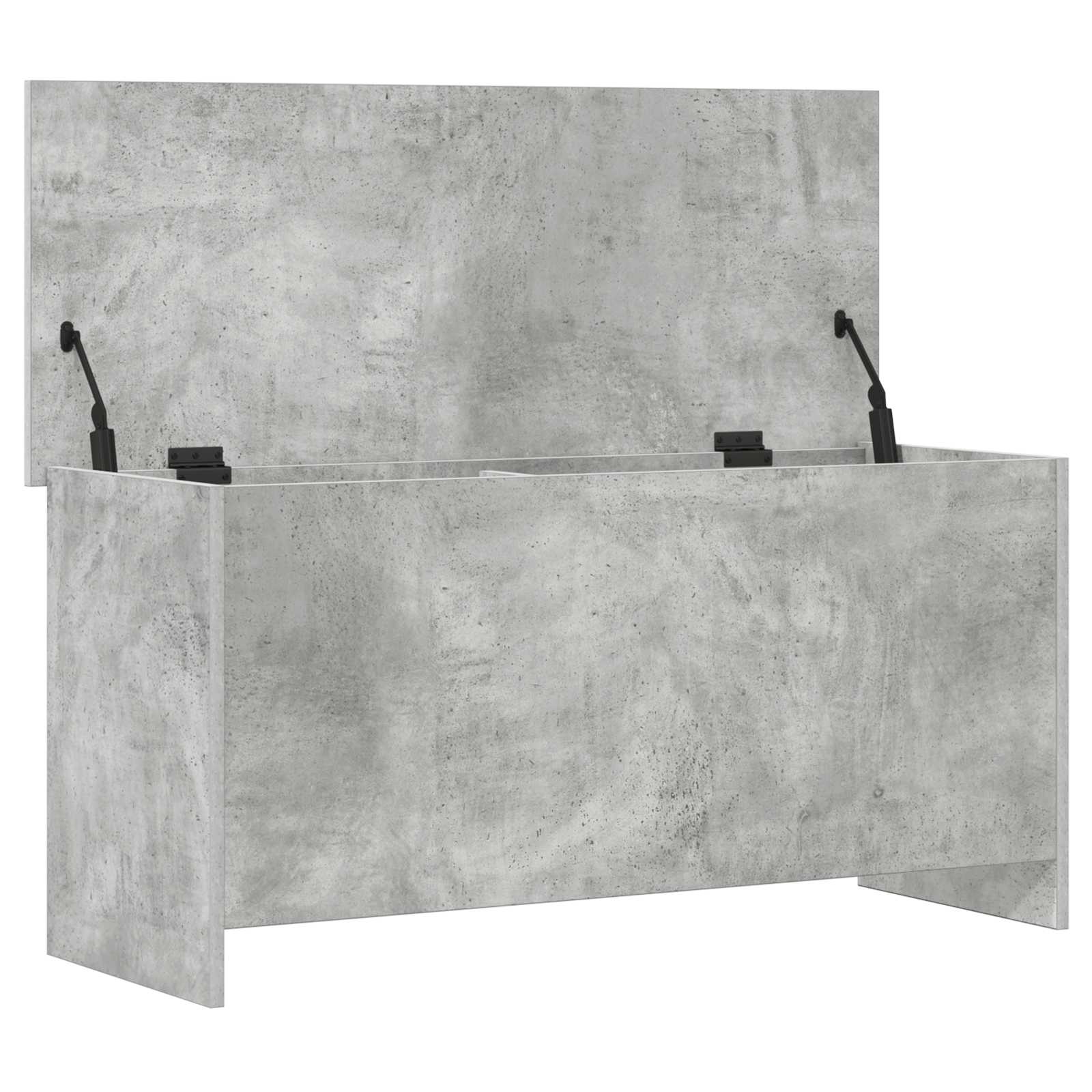 vidaXL Storage Chest Concrete Grey 100 x 40 x 50 cm Engineered Wood 5