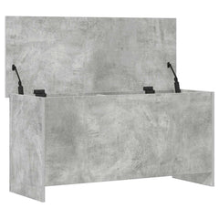 vidaXL Storage Chest Concrete Grey 100 x 40 x 50 cm Engineered Wood 5