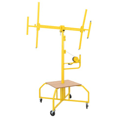 vidaXL Plasterboard Lifter Steel Yellow 4