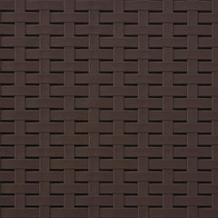 1-Seater with Cushion Rattan Look PP Brown Sofa without cushion