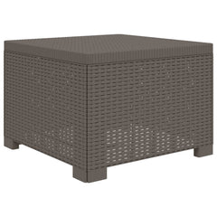 vidaXL 1-Seater Garden Sofa Rattan Look PP Light Grey 55 x 55 x 39 cm 2