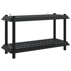 vidaXL Shelving Unit 2-Tier 100 x 40 x 55.5 cm PP Anthracite 2