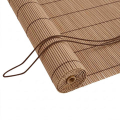 vidaXL Roller Blind Brown 130 x 220 cm Bamboo 2