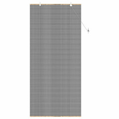 vidaXL Roller Blind Grey 110 x 220 cm Bamboo 3