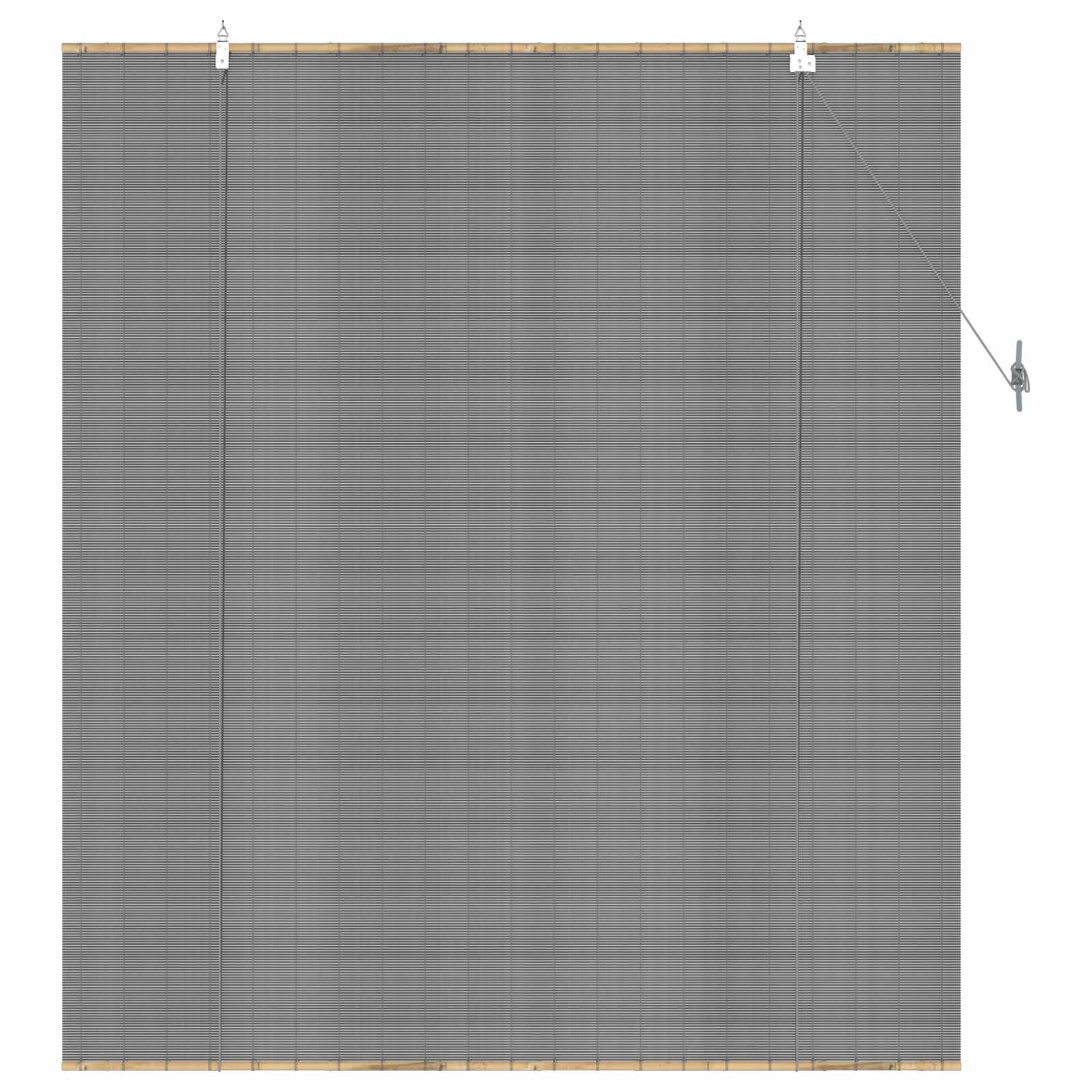 vidaXL Roller Blind Grey 140 x 160 cm Bamboo 3