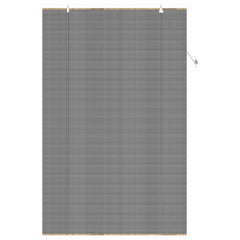 vidaXL Roller Blind Grey 160 x 220 cm Bamboo 3