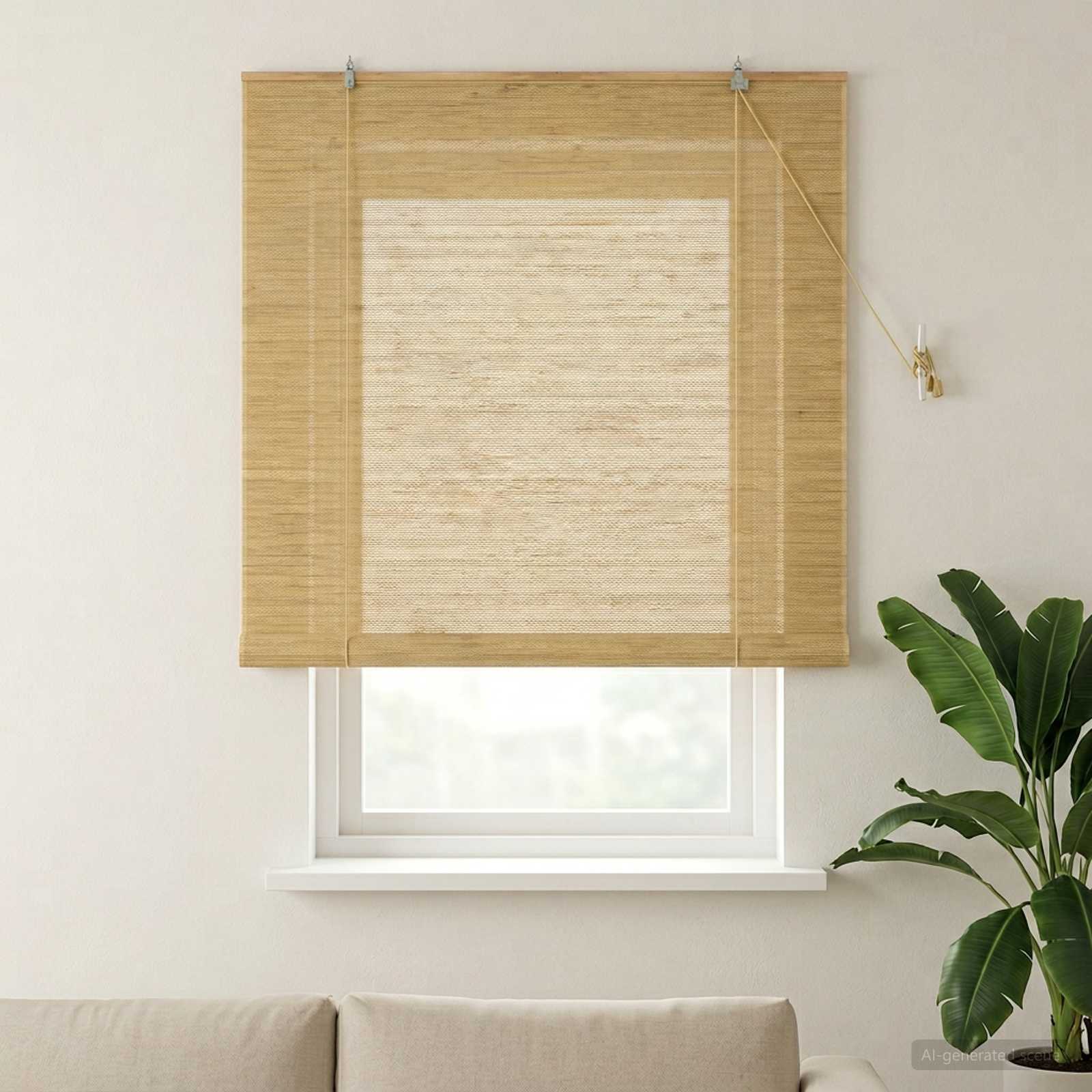 Roller Blind Natural Bamboo