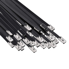 vidaXL Cable Tie 250 pcs 4.6 x 350 mm Black 2