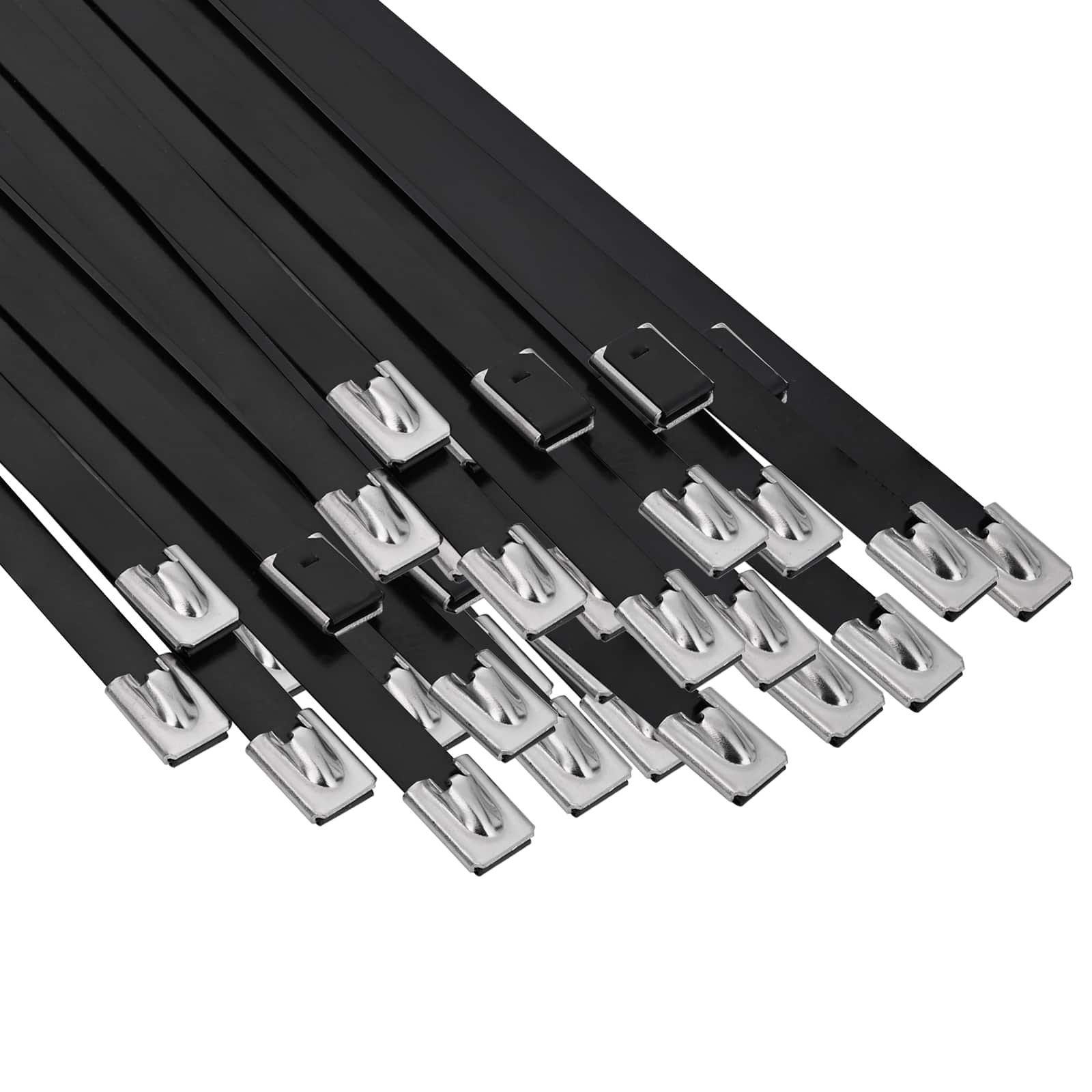 vidaXL Cable Tie 250 pcs 7.9 x 400 mm Black 2