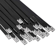 vidaXL Cable Tie 250 pcs 7.9 x 500 mm Black 2