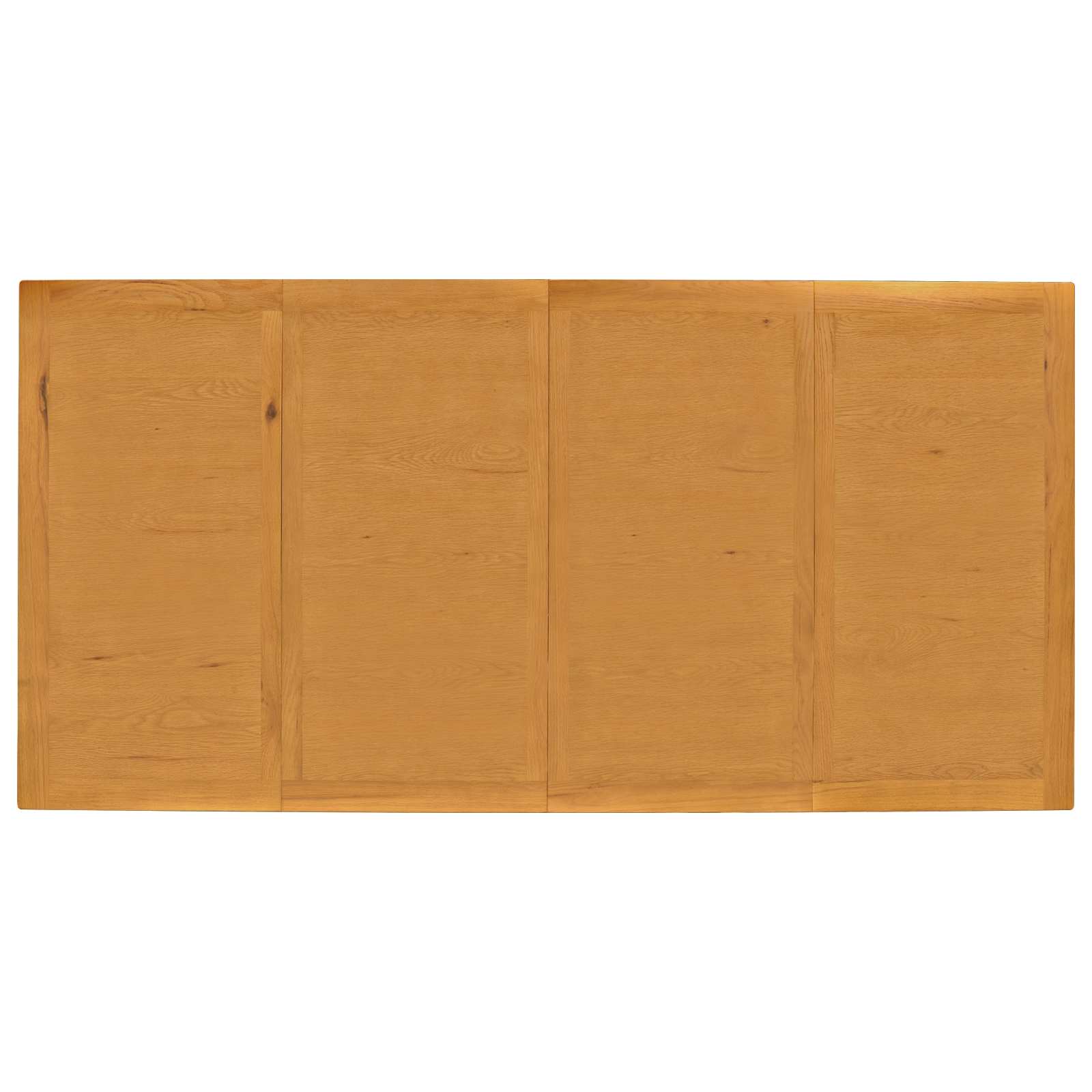vidaXL Dining Table 200 x 100 x 75 cm Solid Oak Wood Natural 4