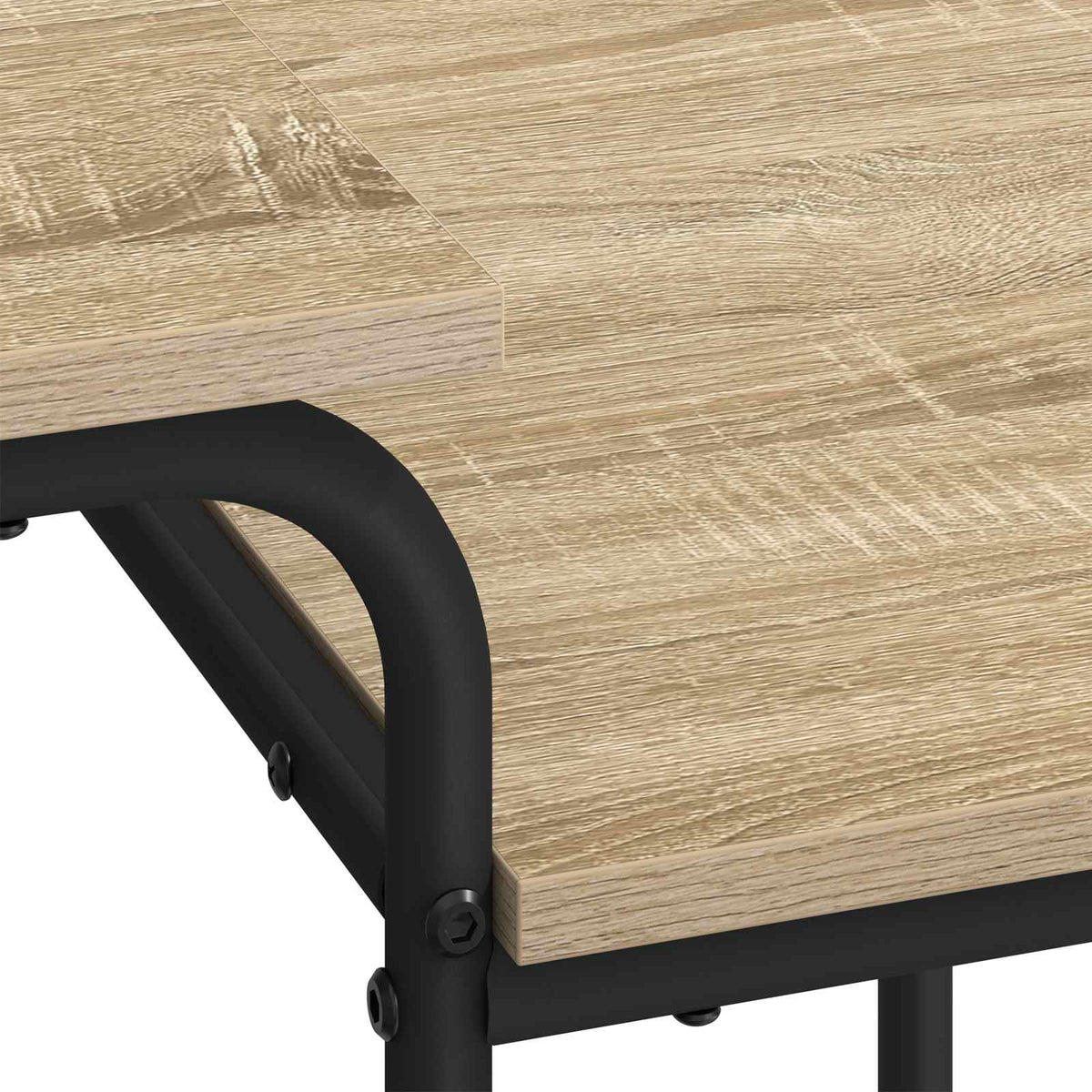 Desk with Storage 100 x 50 x 75 cm Sonoma oak
