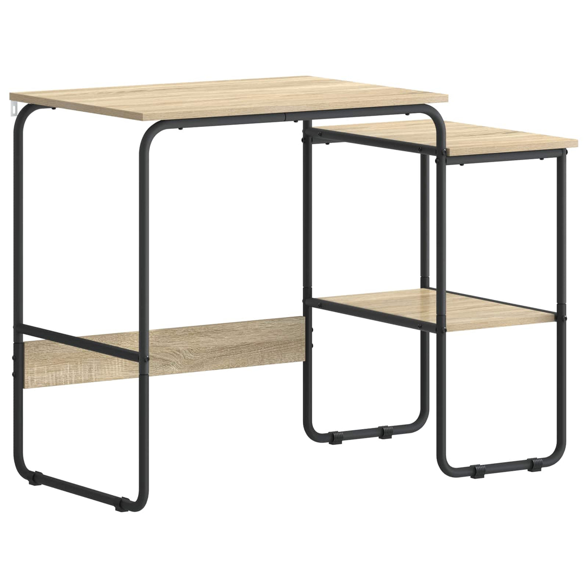 Desk with Storage 100 x 50 x 75 cm Sonoma oak
