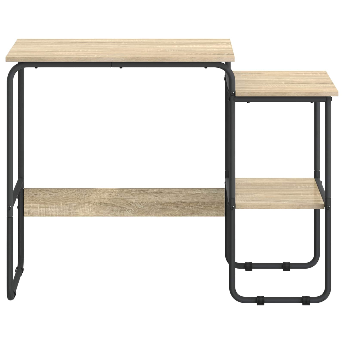 Desk with Storage 100 x 50 x 75 cm Sonoma oak