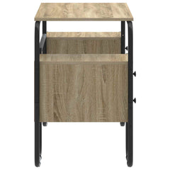 Desk with Storage 145 x 50 x 75 cm Sonoma oak