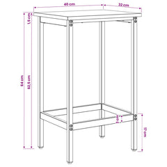vidaXL Bar Stool Smoked Oak 40 x 32 x 64 cm Engineered Wood 6