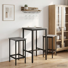 Bar Stool Engineered Wood 2 pcs Grey sonoma 40 x 32 x 64 cm