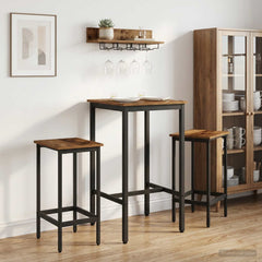 Bar Stool Engineered Wood 2 pcs Old wood 40 x 32 x 64 cm