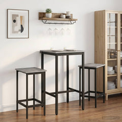 Bar Table Engineered Wood Grey sonoma 52 x 52 x 110 cm