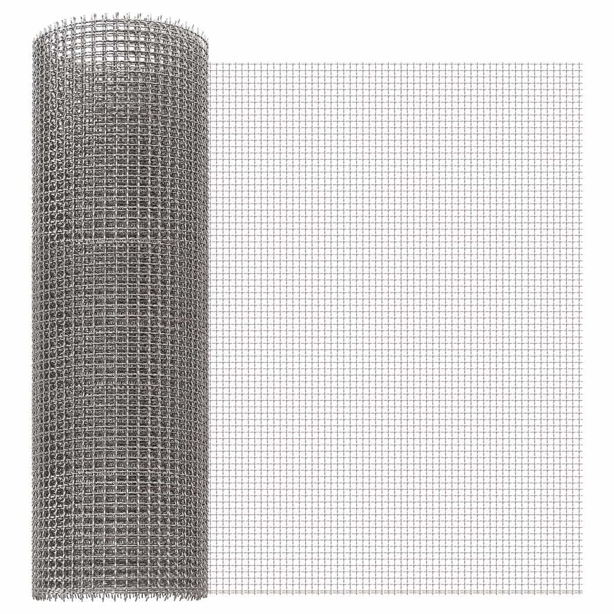Mesh Screen 40 x 1000 cm Stainless Steel 201 Silver 3 mesh