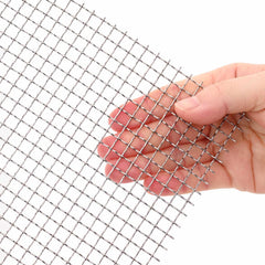 vidaXL Mesh Screen 60 x 1000 cm 3 Mesh Stainless Steel 201 Silver 4
