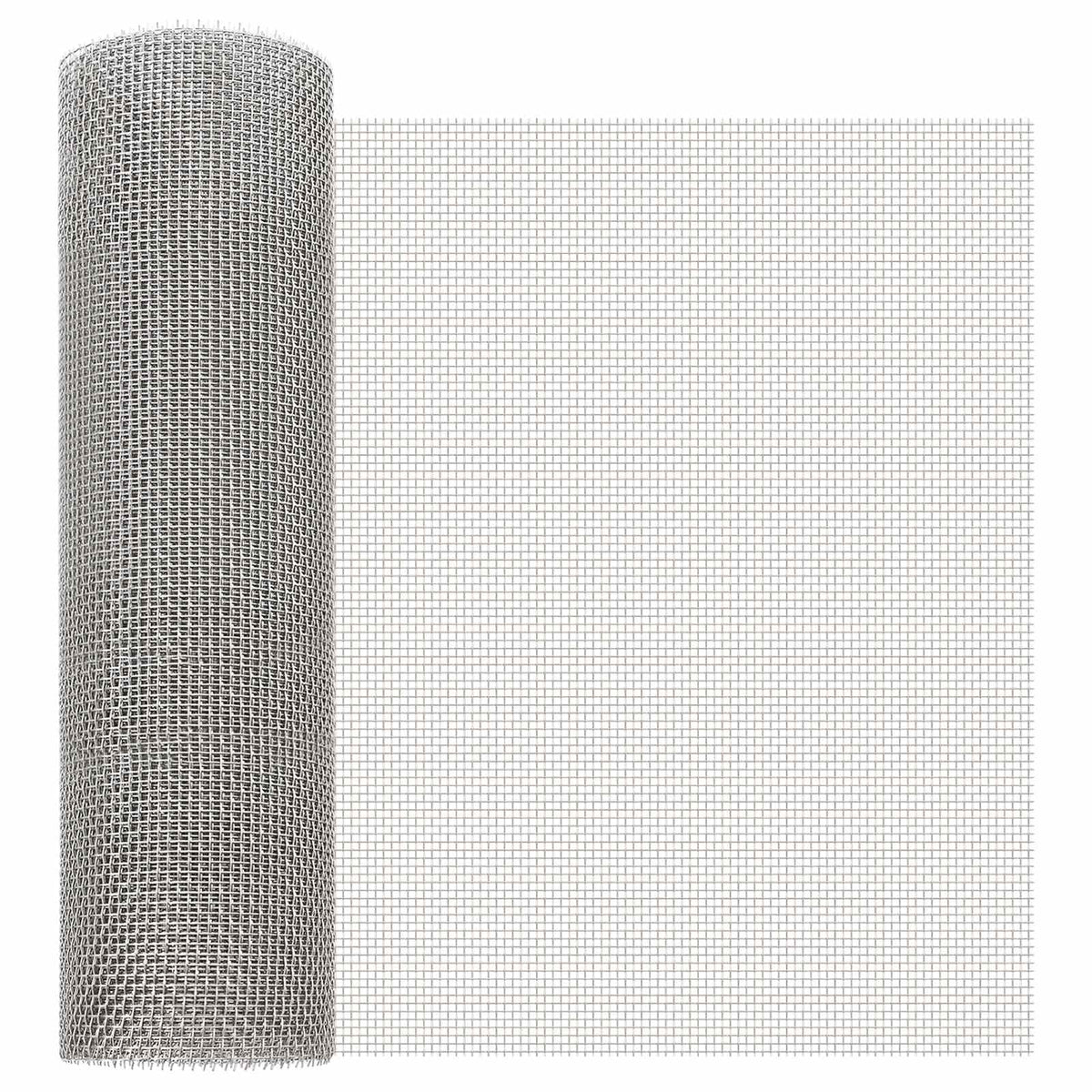 Mesh Screen 40 x 1000 cm Stainless Steel 201 Silver 6 mesh