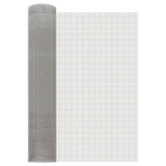 vidaXL Mesh Screen 60 x 1000 cm Stainless Steel 201 Silver