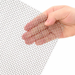 vidaXL Mesh Screen 100 x 500 cm 6 Mesh Stainless Steel 201 Silver 4