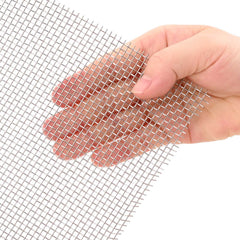 vidaXL Mesh Screen 100 x 200 cm 8 Mesh Stainless Steel 201 Silver 4