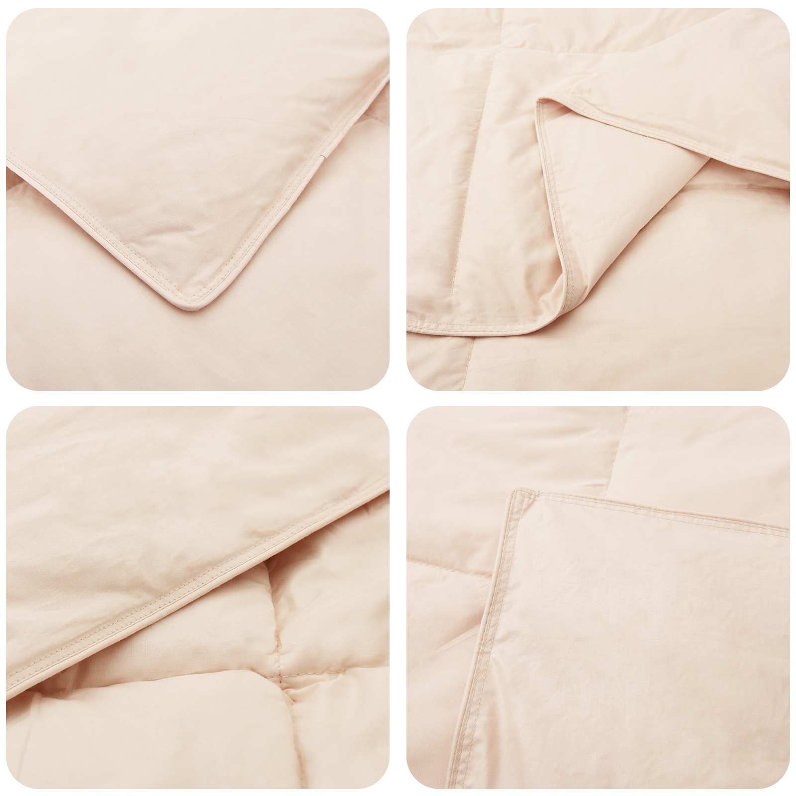 vidaXL Winter duvet Beige 135 x 220 cm 100% Natural Kapok 5