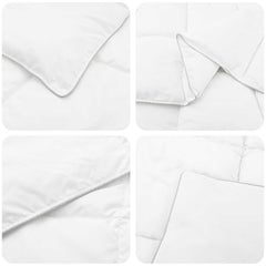 vidaXL Summer Duvet White 220 x 240 cm Bamboo Fiber 5