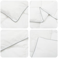 vidaXL Duvet White 200 x 200 cm Bamboo Fiber 5