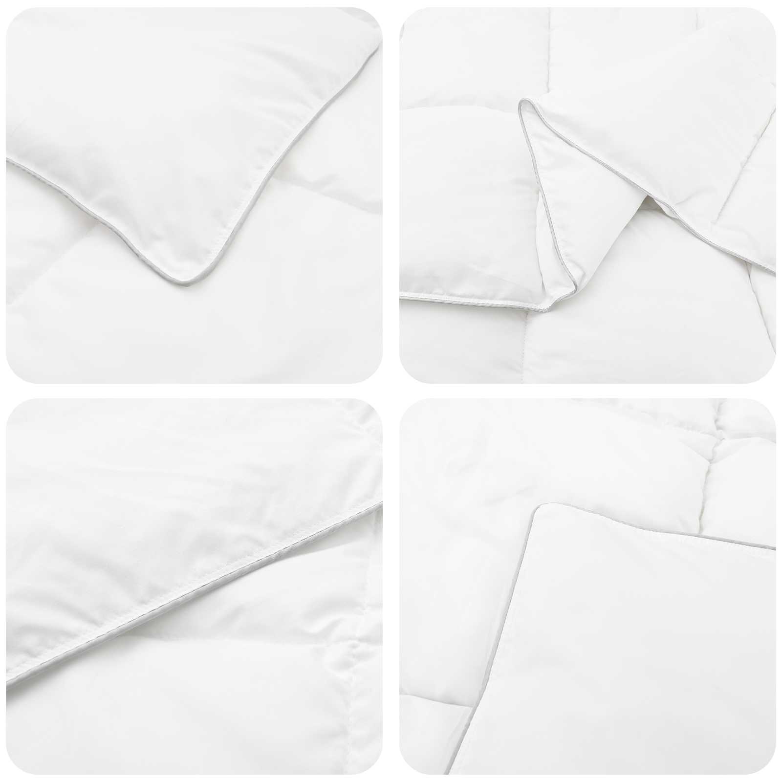 vidaXL Summer Duvet 200 x 220 cm Summer 150 gsm Bamboo Fiber White 5