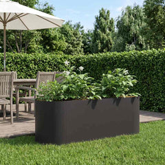 Raised Garden Bed 120 x 40x 40 cm Length 120 cm Black