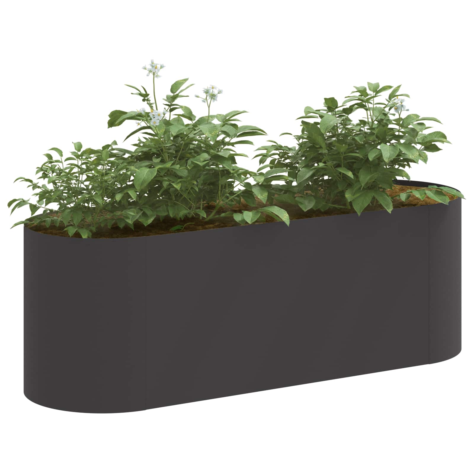 vidaXL Raised Garden Bed Black 120 x 40 x 40 cm Steel 3