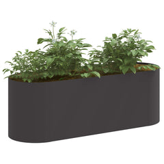 vidaXL Raised Garden Bed Black 120 x 40 x 40 cm Steel 3