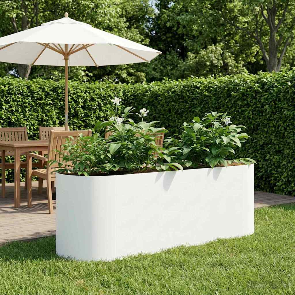Raised Garden Bed 120 x 40x 40 cm Length 120 cm White