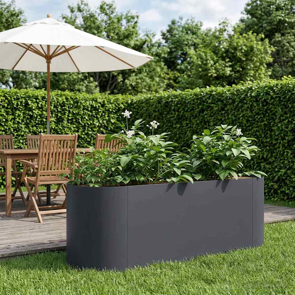Raised Garden Bed 120 x 40x 40 cm Length 120 cm Anthracite