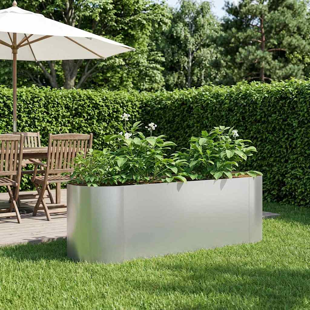 Raised Garden Bed 120 x 40x 40 cm Length 120 cm Galvanised steel