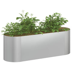 vidaXL Raised Garden Bed Galvanised Steel 120 x 40x 40 cm 3