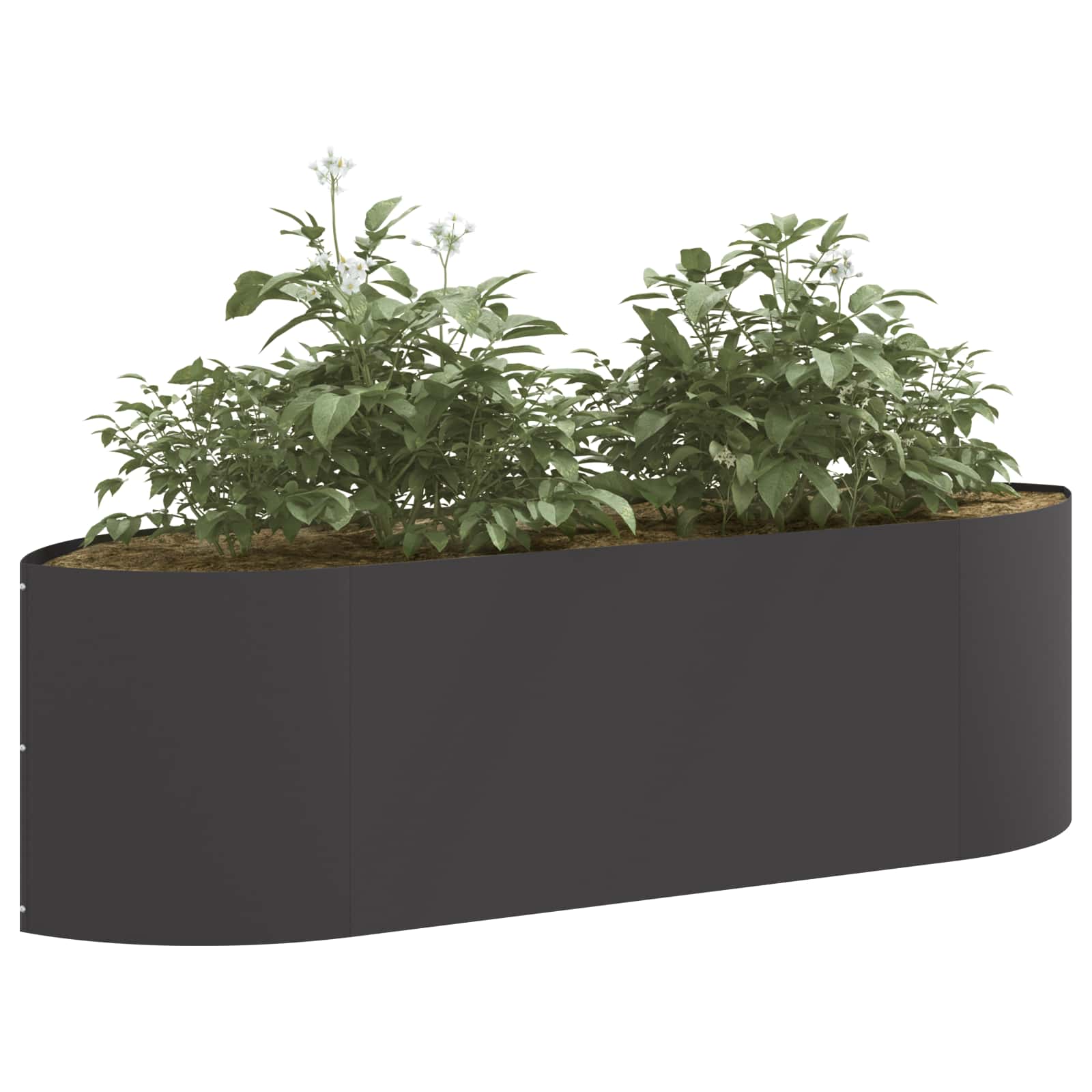vidaXL Raised Garden Bed Black 140 x 40x 40 cm Steel 3