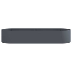 Raised Garden Bed 220 x 40x 40 cm Steel Anthracite