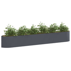Raised Garden Bed 300 x 40x 40 cm Steel Anthracite