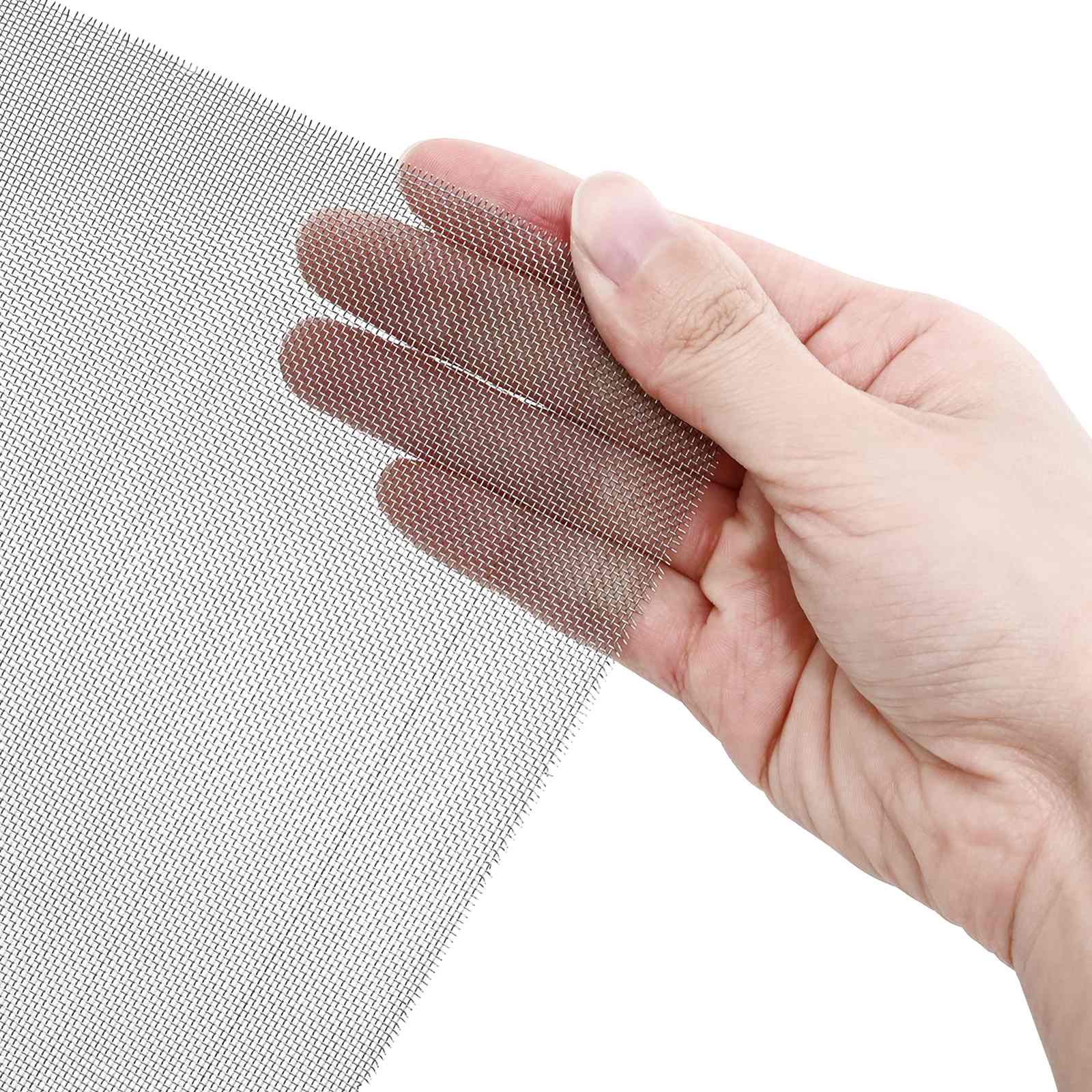 vidaXL Mesh Screen 100 x 500 cm 30 Mesh Stainless Steel 201 Silver 4
